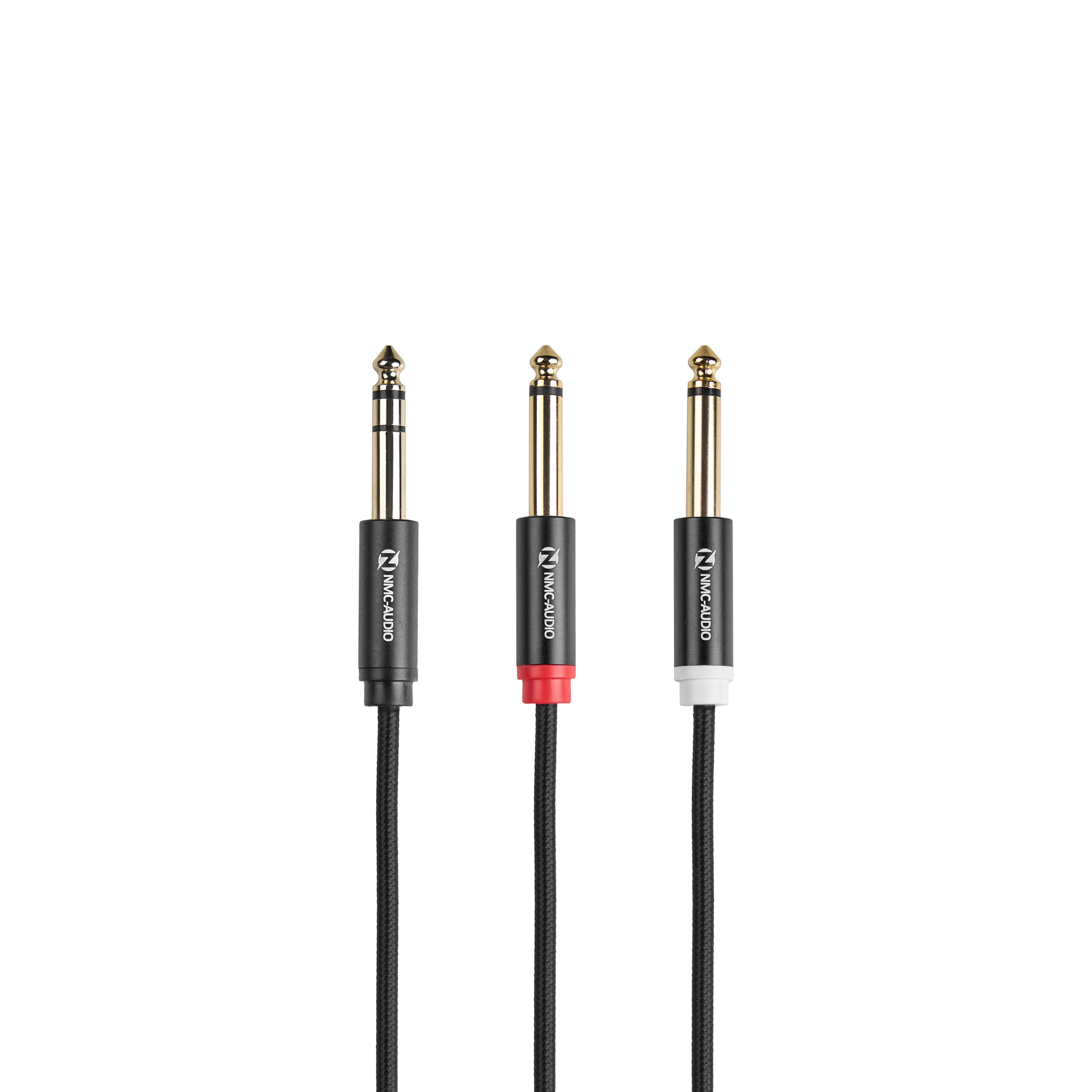 Dây Cáp Âm Thanh NMC-AUDIO NMC-C433 (1 đầu 6.35mm stereo đực ra 2 đầu 6.35mm mono đực)